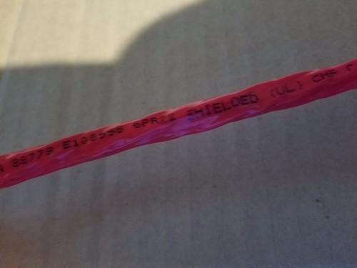 Belden 88778 22/6P FEP/FEP Red Individually Shielded Twisted Pair Cable CMP/1ft - Picture 2 of 8