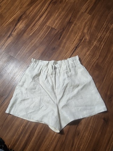 EXPRESS SHORTS DAMEN MEDIUM CREMEFARBEN METALLIC BRANDNEU