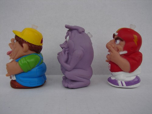 RARE 1997 TOWN LAKE BOOGER BLASTERS COMPLETE SET OF 3 FARMER FOOTBALL MONSTER - Picture 5 of 9