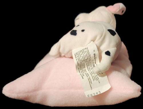 Neu mit Etikett 101 Dalmatiner Penny Kissen Plüsch rosa Welpe Disney Store Nachtwäsche Hund - Bild 6 von 13