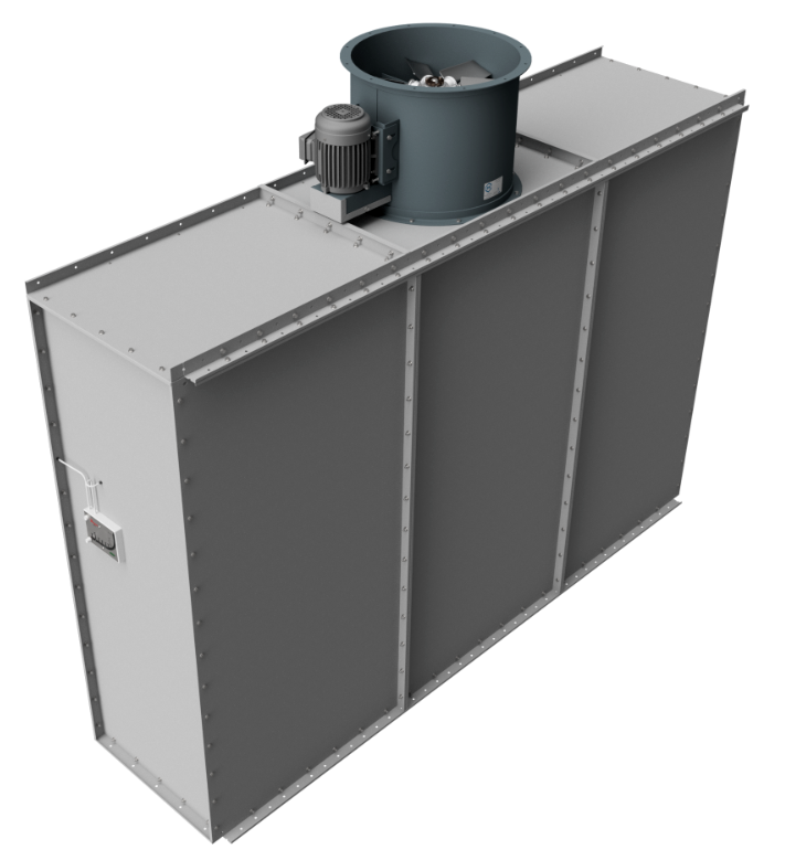 10' Wide X 7' Tall Spray Paint Booth Exhaust Wall (3 Phase) Free