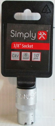 Enchufe estándar de 3/8" - 10 mm - 6 puntos - Acabado mate - Simplemente SOC3810 - 1ª clase - Imagen 1 de 7