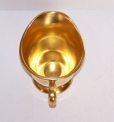 STUNNING VINTAGE PICKARD CHINA 595 GOLD ENCRUSTED ROSE & DAISY CREAMER - Picture 3 of 5