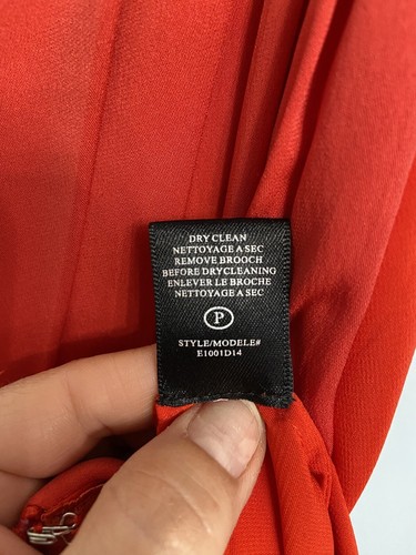 Robert Rodriguez Silk One Shoulder Dress Size 4 Red - Picture 7 of 8