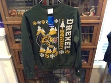 NWT DREXEL University DRAGONS 2014 Champion Holiday Sweatshirt SZ S - Cool