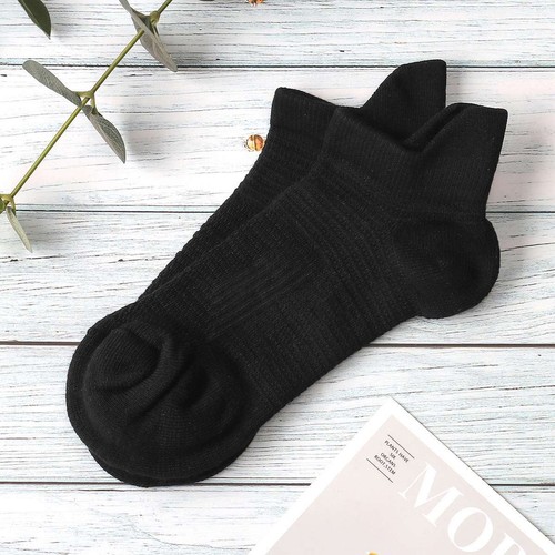 1/3/5 Pairs Adult Low Cut Ankle Breathable Cotton Cushion Athletic Running Socks - Bild 4 von 13