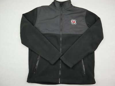 South Carolina Gamecocks Jacket Men Small Black Fleece Full Zip NCAA Adult S eBay