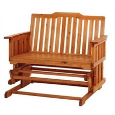 Panchina a dondolo in legno da esterno panca 2 due posti per giardino balcone