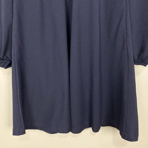 Boden V-Neck Jersey Tea Dress Women’s Size 10 Long Fit and Flare Puff Sleeves - Picture 4 of 11