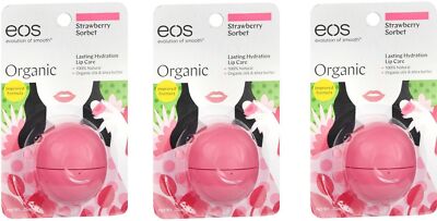 EOS Strawberry Sorbet Lim Balm 1ct (3 Pack)