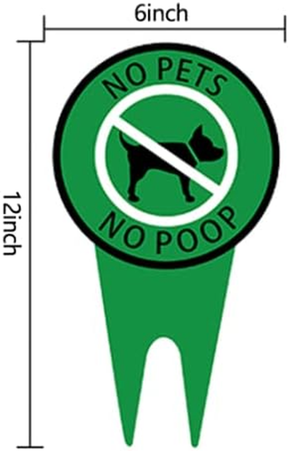 No Poop Signs for Lawn - No Peeing Dog Sign - Stop Dogs from Pooping or Peeing o - Picture 2 of 12