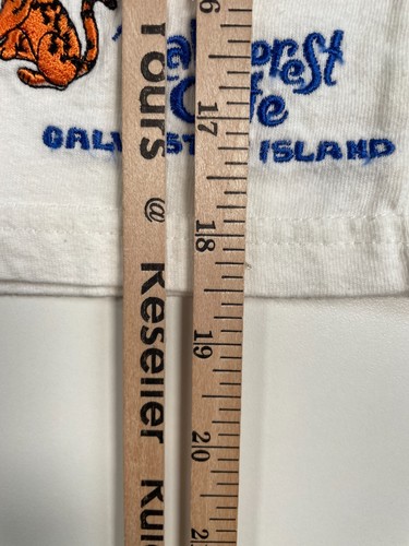 Vtg Rainforest Cafe Unisex Kids T-Shirt Graphic Animals Embroid Sz 6 13.5x18.5 - Picture 6 of 7