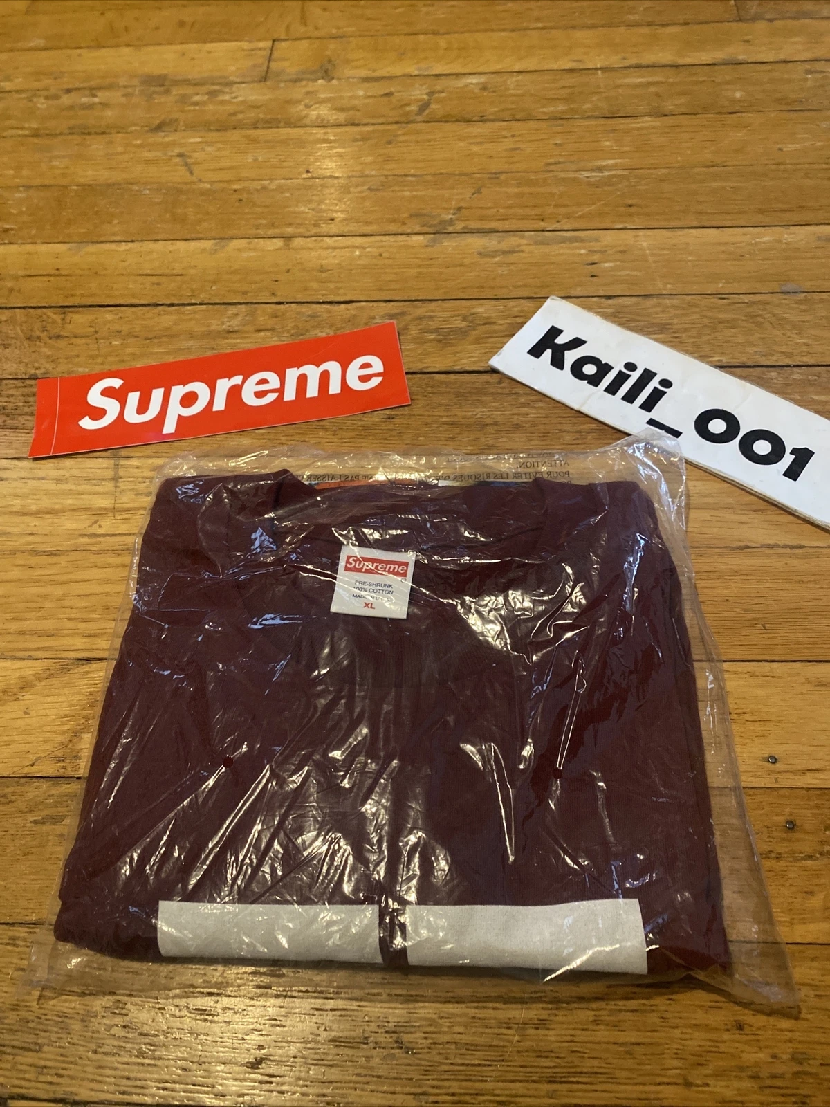 T shirt jeunesse Supreme Mike Kelly AHH taille XL Bourgogne FW18 C