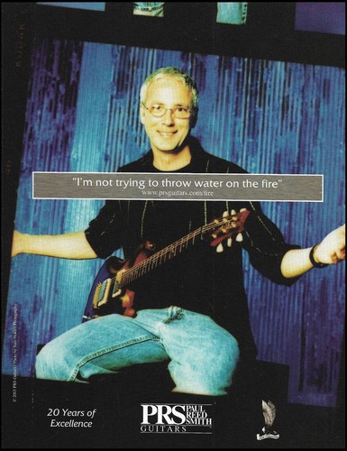 Mr. Paul Reed Smith 20th Anniversary Guitar 2005 PRS ad 8 x 11 advertisement - Picture 1 of 3