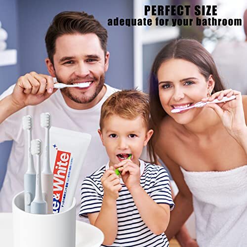 Bathroom Tumbler Cup 10.5oz Reusable Unbreakable Toothbrush Cup PP 1PC White - Picture 3 of 7