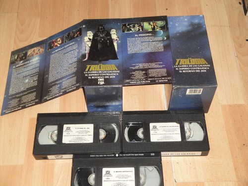STAR WARS TRILOGIA EN VHS LA GUERRA LAS GALAXIAS DEL AÑO 1990 USADAS BUEN ESTADO - Imagen 2 de 2