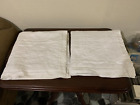 Scandia Down Continental Euro Sham 27 x 27" Italian Cotton Ivory Set Of 2