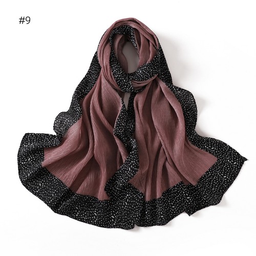 Mujeres Musulmanas Hiyab Largo Envolvente Bufanda Gorro Arruga Cabeza Cubierta Chal Pañuelo - Imagen 31 de 34