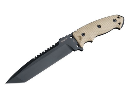 Hogue Inc. 35107-HOI 7" Fix Blade BLK Fnsh BLK Auto Sheath FLT DRK ERTH Scale