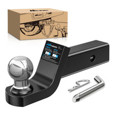 Nilight Fusion Trailer Hitch Mount With 2 Inch Trailer Ball Pin Clip 2 Inch Drop