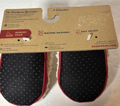 Dearfoams LIMITED EDITION Baby Bear Memory Foam Slippers Size 6-9 Months BRAND - Picture 2 of 5