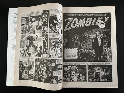 SUPER KORKU #1 99 Turkish horror comics magazine EEIRE/CREEPY/ZOMBIE/SIMON GARTH - Picture 3 of 5