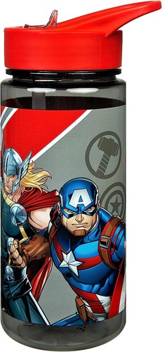 Avengers Trinkflasche Mit Kippen Auf Spender Rot - Bild 2 von 3
