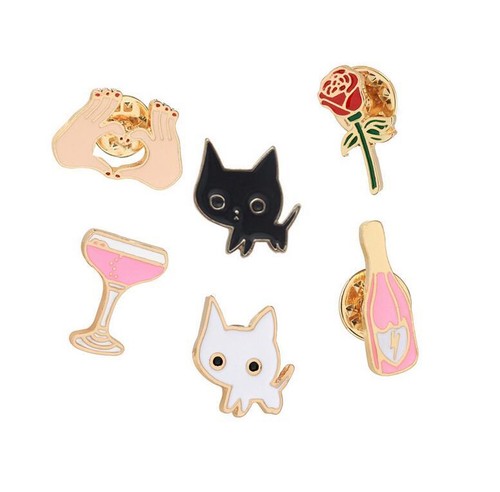 Cartoon Enamel Badge Brooch Lapel Pins Set for Clothing Bags Jackets Accessory - Picture 17 of 161