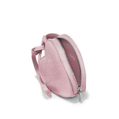 【美品】Tiffany & Co. 円形レザーアクセサリーケース Return to Tiffany™ Coin Case Crystal Pink Leather Stylish Luxury