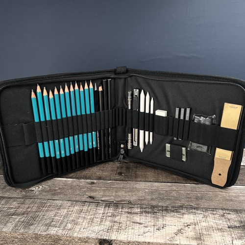 Norberg & Linden XL Drawing Set - Sketching, Graphite and Charcoal Pencils,