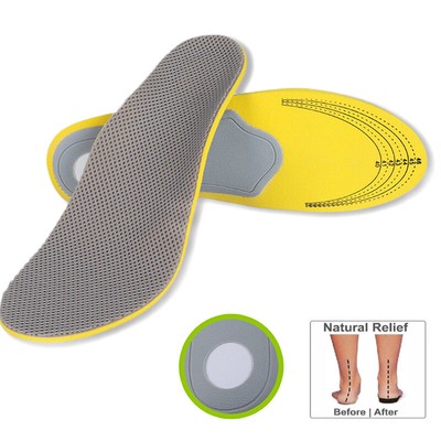 Men Women Orthotic Shoe Insoles Flat High Arch Heel Support Inserts Pads Relief