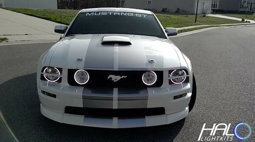 2005-2009 Oracle Ford MUSTANG Colorshift LED Scheinwerfer + Halo Set Mit / - Bild 10 von 11
