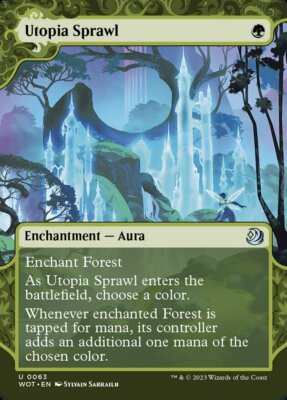 MTG Utopia Sprawl (63/103) Wilds of Eldraine Enchanting Tales LP