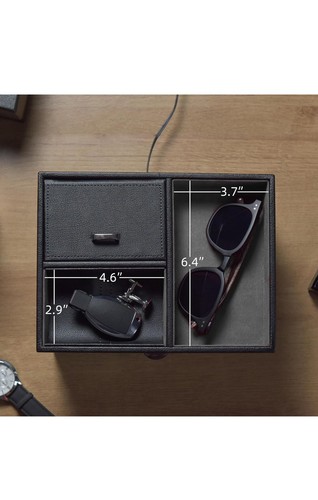 Vlando Automatic Double Uhrenbeweger - Uhrenbeweger Box mit Schmuck Organizer - Bild 5 von 7