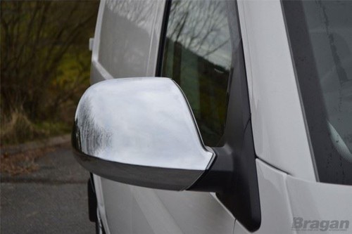 Mirror Covers To Fit Volkswagen VW Amarok 2016 - 2023 4x4 Stainless Chrome Set - Picture 3 of 3