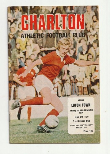 Charlton Athletic 1976/77 Selection of Home League Programmes from menu - Picture 2 of 12