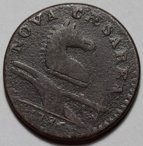 1786 New Jersey Copper Colonial Coin - Picture 3 of 8