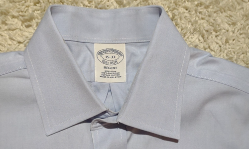 Brooks Brothers Regent Dress Shirt Men's L Long Sleeve Button Down Blue Oxford - Picture 5 of 9