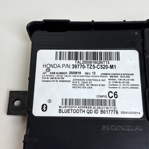 Módulo de control telemático Acura MDX 2015 39770-TZ5-C520-M1 OEM - Imagen 2 de 5