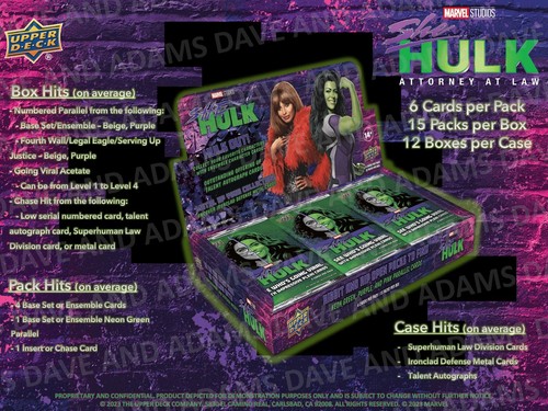 MARVEL STUDIOS SHE-HULK TRADING CARDS HOBBY 12ER BOX CASE (UPPER DECK 2024) - Bild 6 von 12