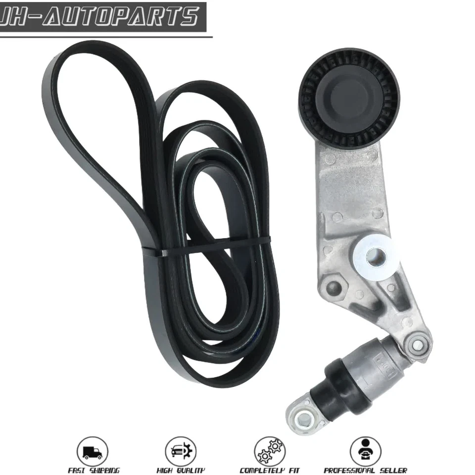 For Toyota Corolla Matrix Celica NEW Serpentine Belt Drive Component Kit W/ AC - Image 4 of 4