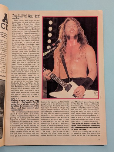 Creem Close-Up Metal Magazine - 1990 - Warrant Metallica Skid Row Poster - *Read - Picture 3 of 15