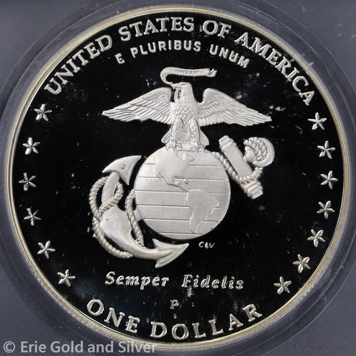 2005-P $1 Proof Marine Corps Commem Silver Dollar ICG PR 70 DCAM | FDOI - Picture 4 of 4