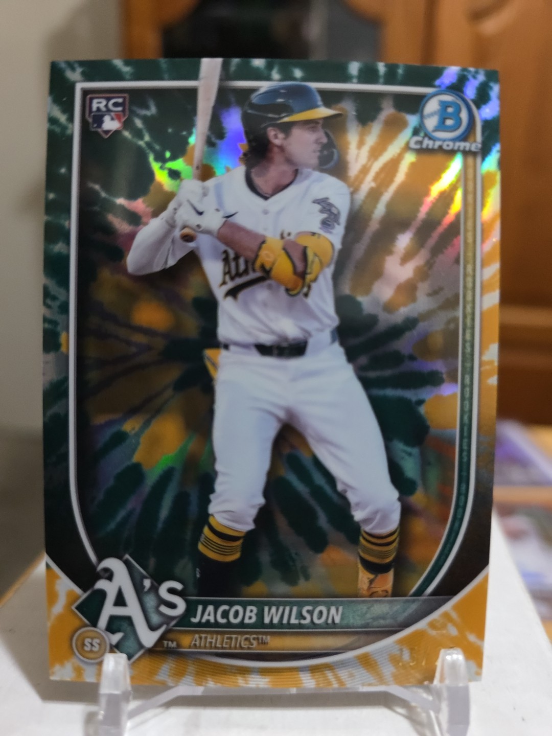 2025 Bowman Chrome Jacob Wilson #1 Color Run RC Variation Refractor SP 15/25