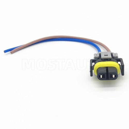 2-Pin Headlight Low Beam Connector Pigtail For 2010-2014 GMC Sierra 2500 3500 - Picture 3 of 7