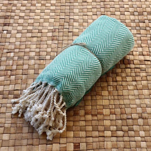 Sciarpa Peshtemal Telo mare Telo Hammam Telo bagno Fouta 195x95cm modello 01 - Picture 33 of 38