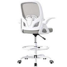 ORRSAKER Tall Drafting Chair with Lumbar Support and Footrest Ring, Supportiv...