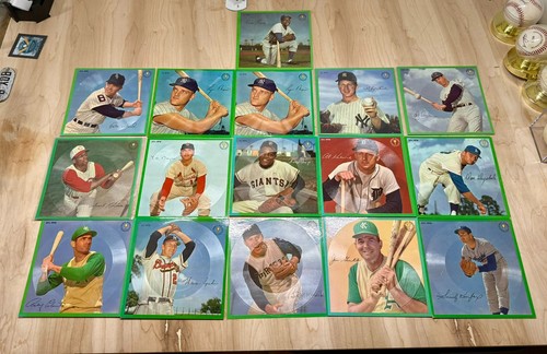 1964 Auravision Record lot of 16 - Mays Koufax Banks Maris Kaline Ford Robinson