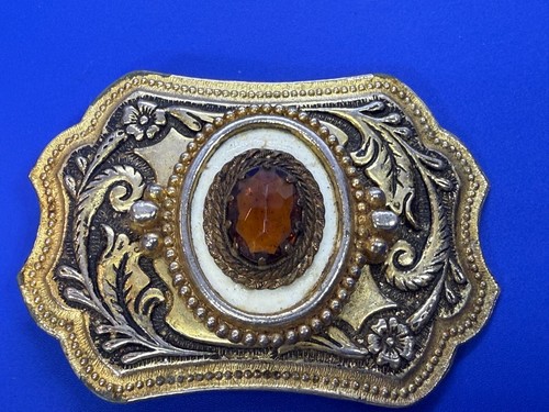 Native American Indian Arrowhead? Cabochon Centerpiece on Western Belt Buckle - Picture 2 of 19