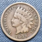1908 S Indian Head Cent 1c Better Grade San Francisco Key Date #100866